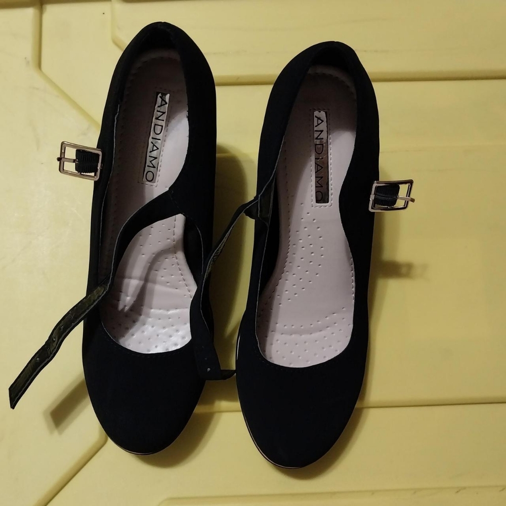 Black Suede Women's Heel